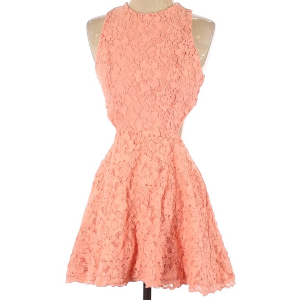 NEW Revolve X NBD Lace A-Line Dress with Cut-Out Open Back